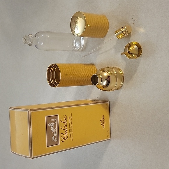 Hermes Other - Hermes Yellow and Gold Bath & Body Tool Set